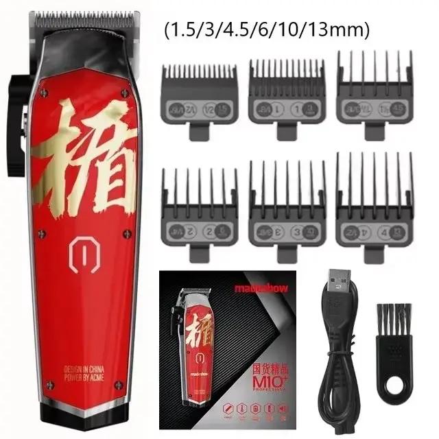 Tondeuses à cheveux Madeshow M10+ pour hommes, tondeuse sans fil pour barbiers, machine à couper les