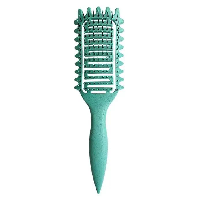 Brosse de coiffure pour cheveux bouclés et humides, brosse démêlante ajourée, peigne pour façonner l