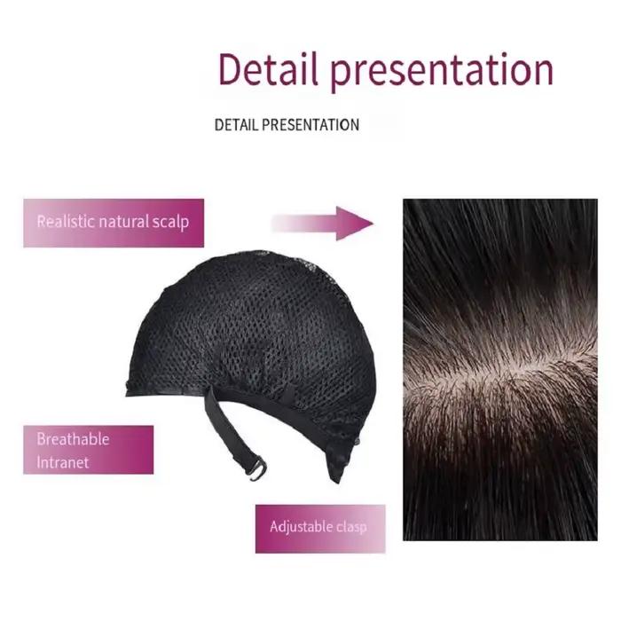 Perruque synthétique de coiffure bob noire avec raie centrale, perruque de cosplay pour fête d'hallo