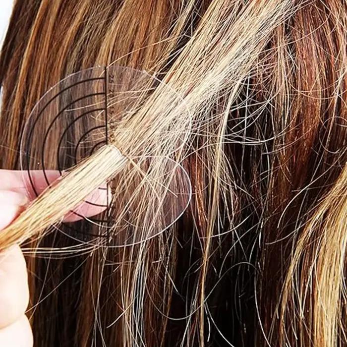 Protections thermiques pour Extensions de cheveux, 10 à 100 pièces, PVC transparent avec échelle, mo