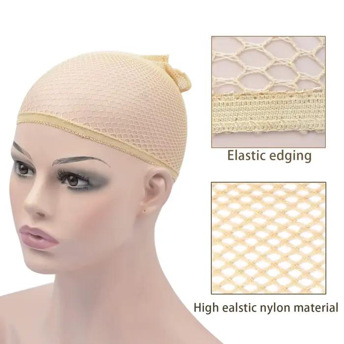 Bonnet de perruque en maille, filet à cheveux en Nylon, nouveaux filets à cheveux élastiques extensi