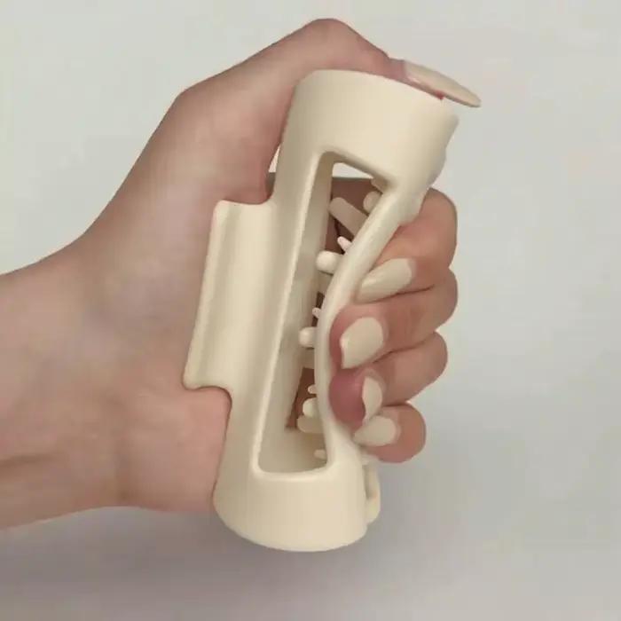 Pince à cheveux en Silicone souple et sûr pour femmes, Protection Anti-Collision pour l'arrière de l