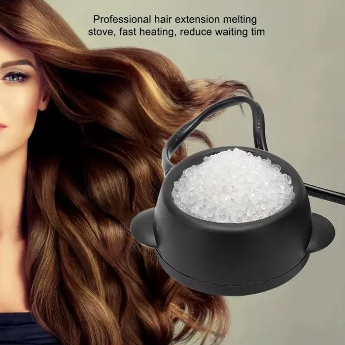 Mini Pot de colle chaude pour faire fondre la kératine, outils d'extension de cheveux, outils profes