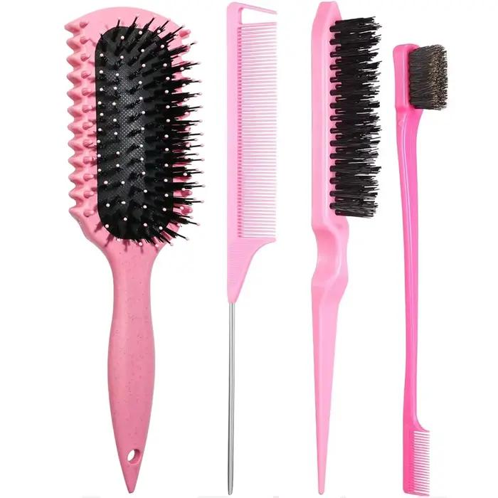 Brosse de définition de boucles, produits de brosse à cheveux bouclés avec ensemble de brosses à che