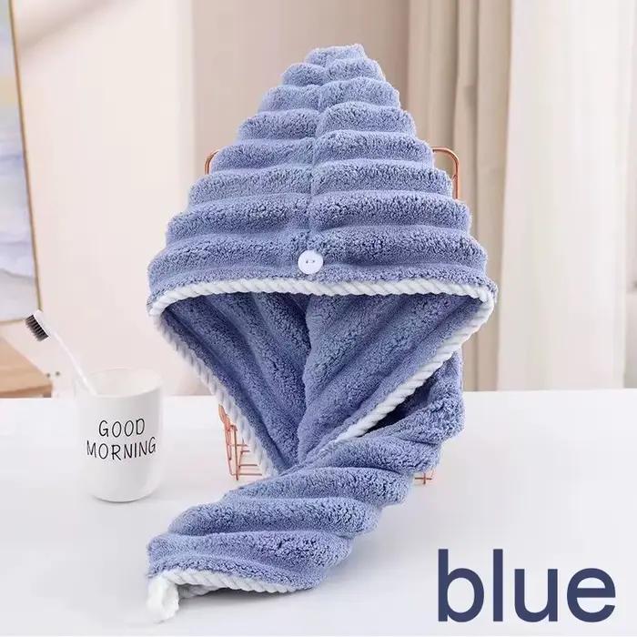 Bonnet de cheveux secs en velours bonbon, serviette absorbante épaisse à séchage rapide en velours c