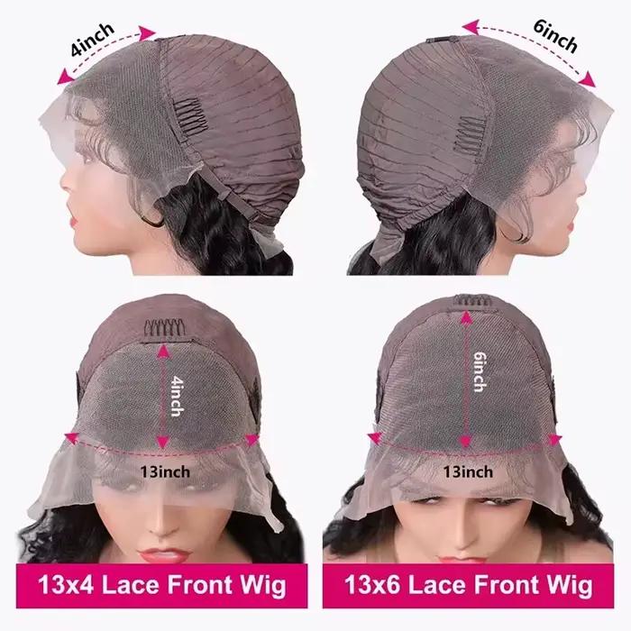 Perruque Lace Front Wig ondulée naturelle, cheveux bouclés, 13x6, pre-plucked, avec baby hair, pour 