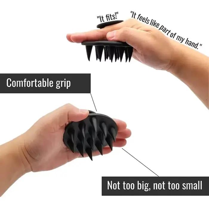 Brosse à cheveux en Silicone, masseur de cuir chevelu pour la croissance des cheveux, sans moule, sh