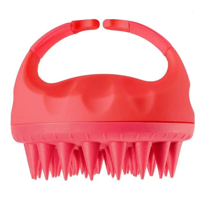 Épurateur de cuir chevelu, brosse de shampoing, masseur, peigne propre pour cuir chevelu avec poigné