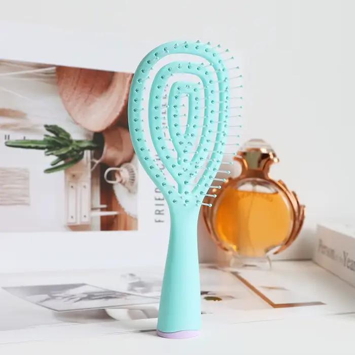 Brosse à cheveux, brosse à cheveux spirale humide démêlante pour femmes, hommes, enfants, démêlante 