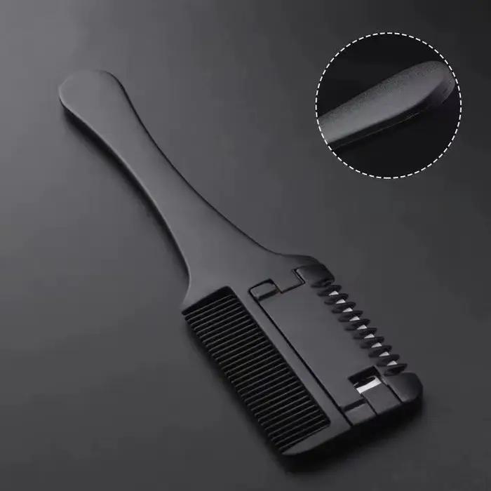 Peigne de coupe de cheveux, brosses à cheveux avec lames de rasoir, tondeuse à cheveux, outils aminc