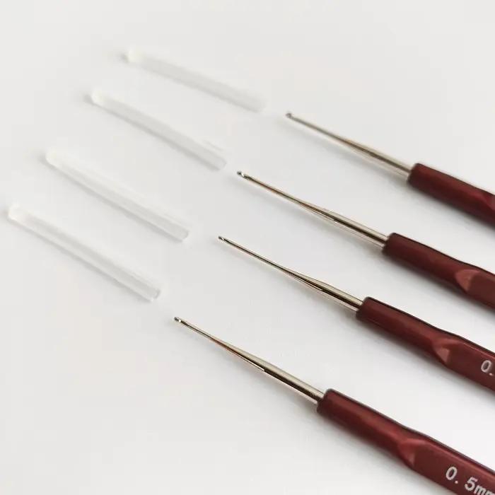 Crochet à tricoter aiguille Dreadlock outils de cheveux crochets en plastique métallique 0.5Mm 0.6Mm