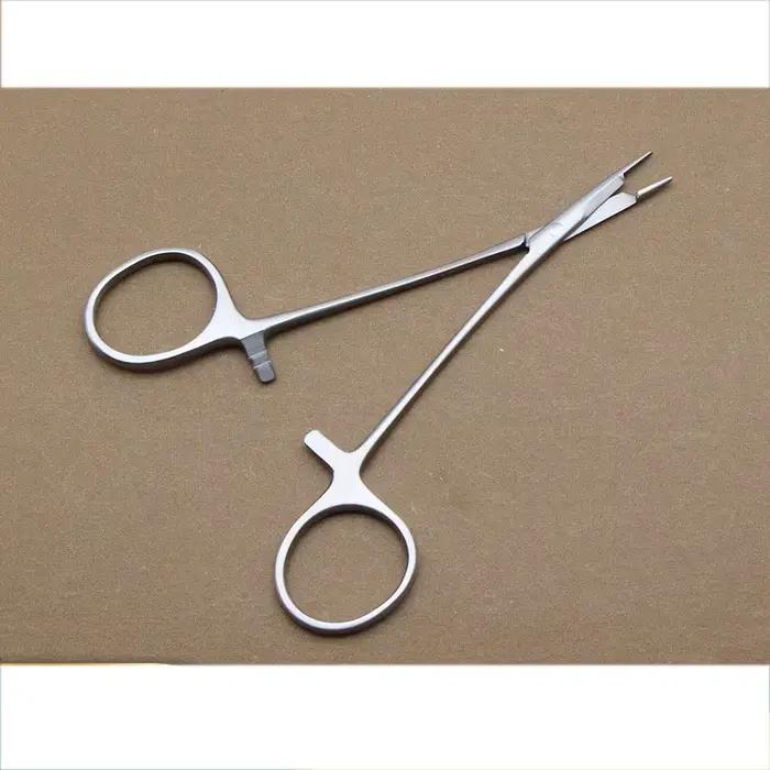Porte-aiguille chirurgical en acier inoxydable, insert de poignée en or, cosmétique, plastique, cein