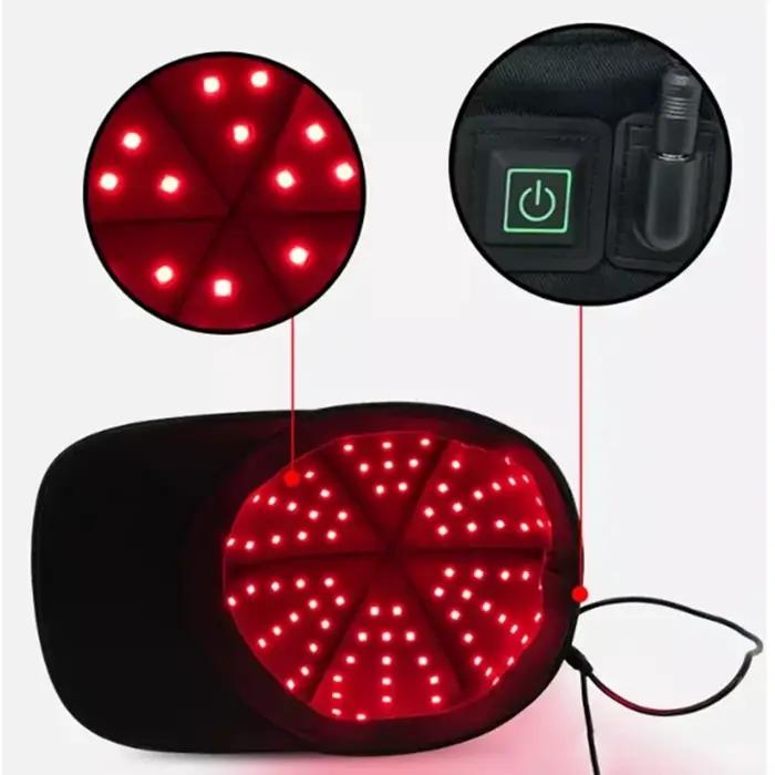 660nm 850nm lumière rouge thérapie capillaire infrarouge capuchon de croissance des cheveux pour la 