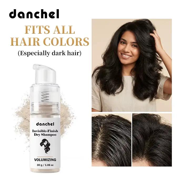 Poudre de shampoing sec instantanée absorbant l'excès de sébum, rafraîchissante, effet léger, poudre