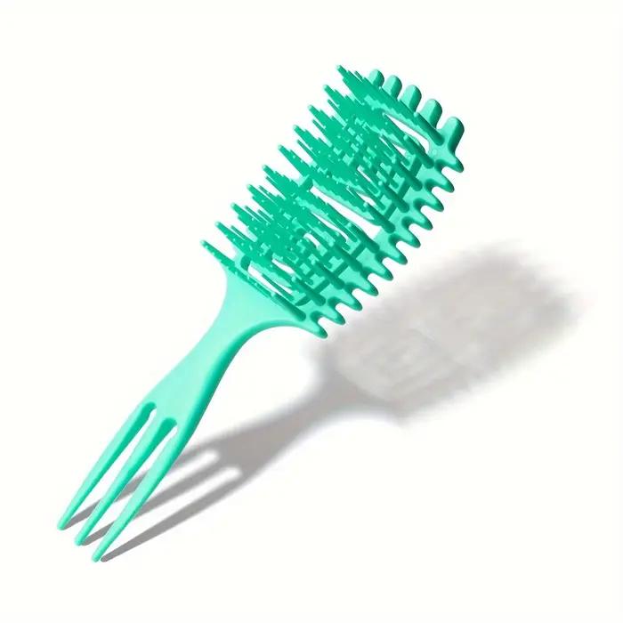Brosse démêlante pour cheveux bouclés, 1 pièce, pour sécher à la bougie, avec manche Trident pour ré