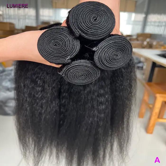 Offre Spéciale : Lots de Cheveux Humains Raides Kinky Yaki – Extensions Brésiliennes Vierges Naturel