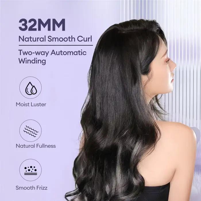 Bigoudi automatique 32MM rouleau à cheveux en céramique rotatif automatique fer professionnel baguet