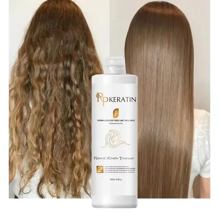 Traitement à la kératine sans formaldéhyde, lisser et lisse les cheveux bouclés normaux pour les mei