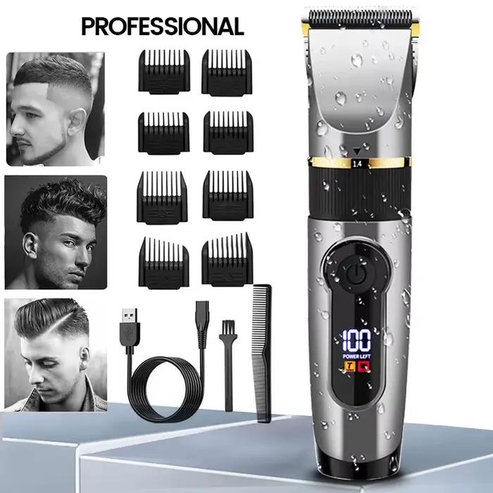 Tondeuse à cheveux professionnelle tondeuse électrique Rechargeable pour hommes barbe enfants barbie