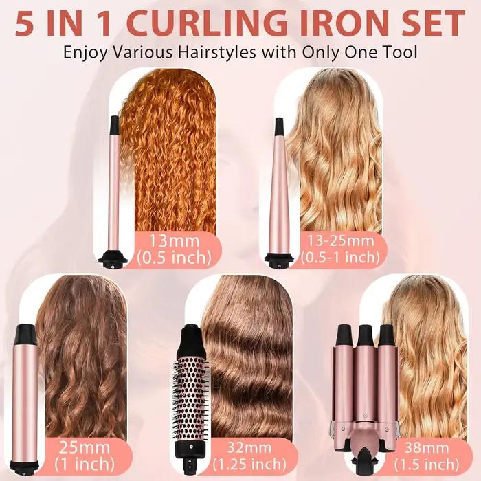 Brosse thermique de 1,5 pouces pour un look éclat, lissage des cheveux rond chauffant avec 2 réglage