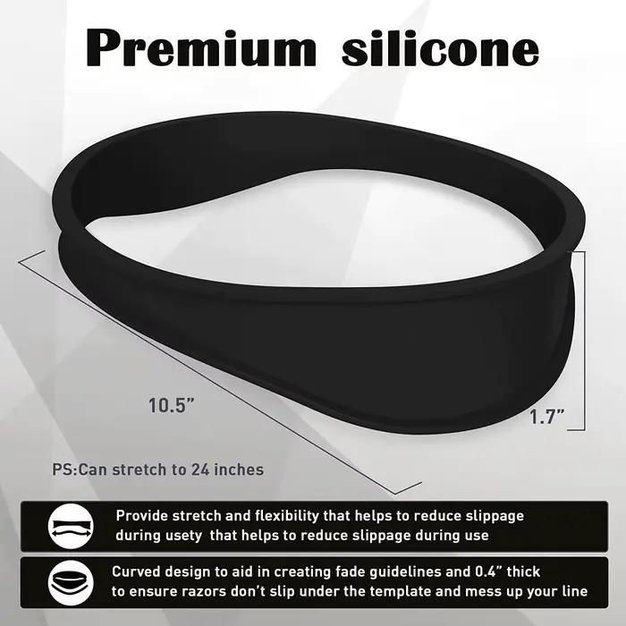 Bricolage maison coupes de cheveux bandeau incurvé Silicone décolleté modèle de rasage et Guide de c