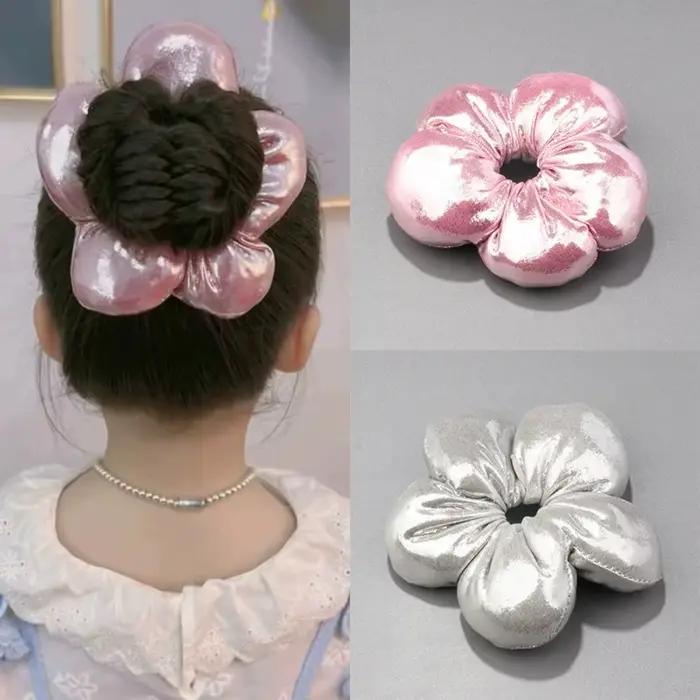 Chouchous à fleurs Super mignons pour enfants, accessoires de bandeau élastique pour filles, cravate