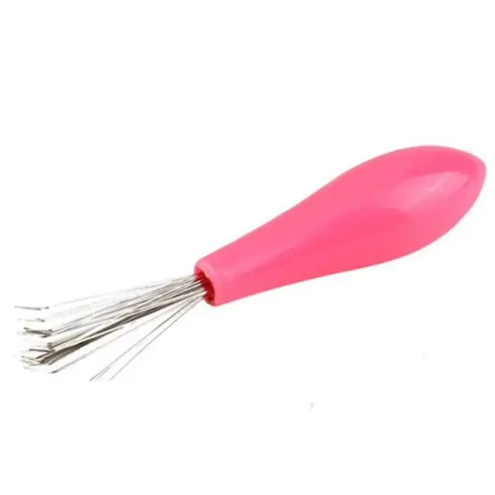 Nettoyeur de brosse à cheveux, peigne, poignée en plastique, dissolvant de brosse de nettoyage, outi