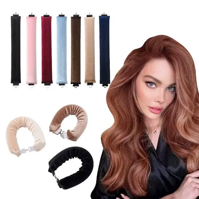 Bigoudis sans chaleur tige à friser bandeau sans chaleur bigoudis boucles paresseuses avec crochet d
