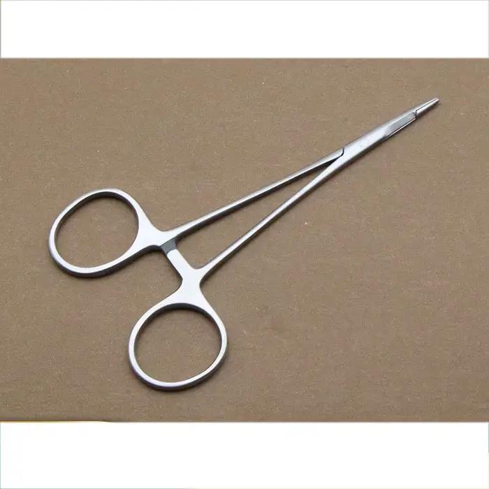 Porte-aiguille chirurgical en acier inoxydable, insert de poignée en or, cosmétique, plastique, cein