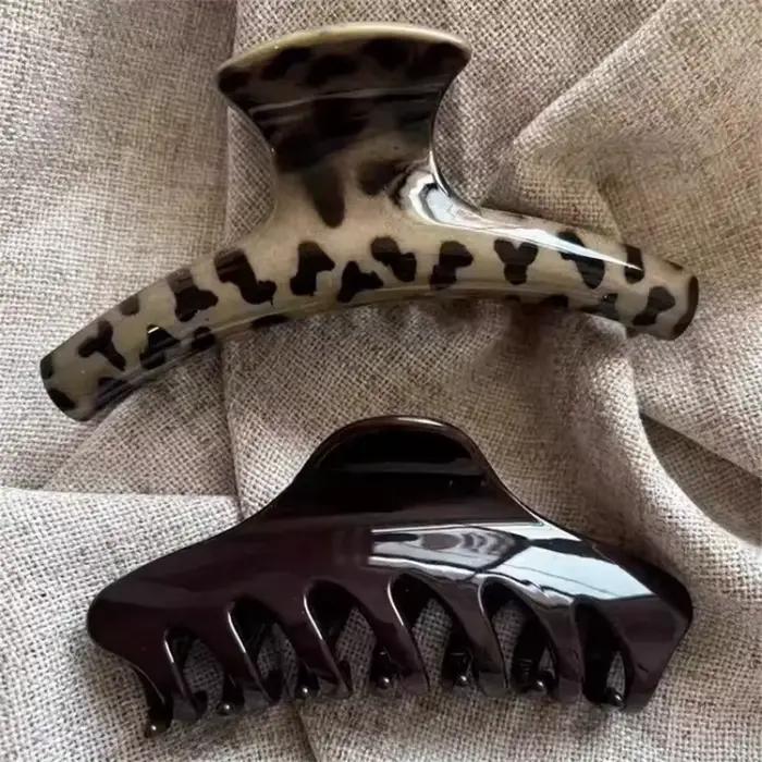 Pince à cheveux en forme de requin pour femmes, 2 pièces/ensemble, élégante, grande capacité, poigné