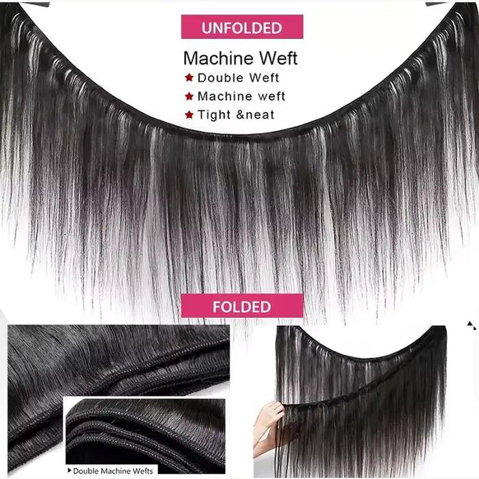 Faisceaux De Cheveux Humains 18 20 22 Pouces Tissage Cheveux humains brésiliens solde Fashowbeauty B