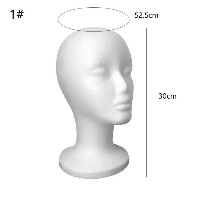 DUNIWig-Présentoir de Perruque en Mousse, Modèle de Tête de Mannequin T1, Support de Postiches, Modè