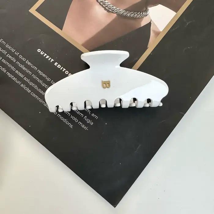 Pince à cheveux avec lettres de 2025, 9CM, pince requin, queue de cheval haute, couvre-chef, Barrett