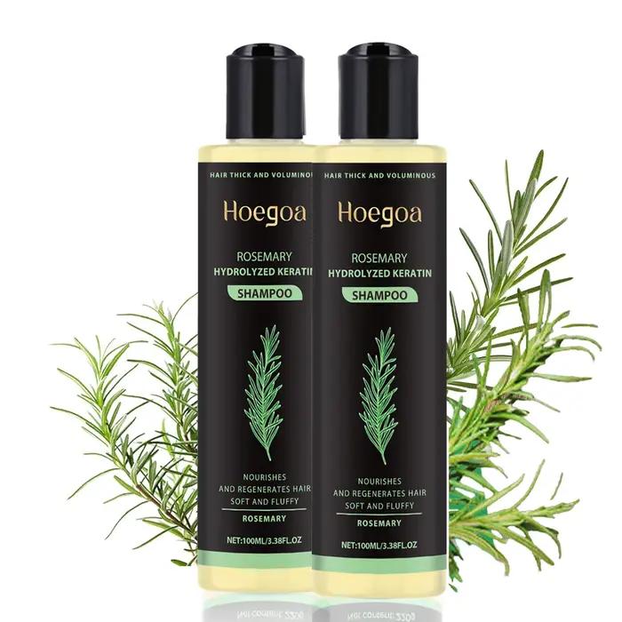 Shampoing naturel au romarin pour cheveux, 100ML, réduit la perte de cheveux, propre, les pellicules