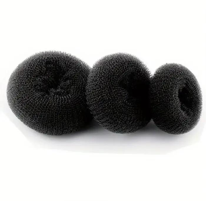 3 pièces chignon beignet mousse magique produits coiffure paresseux cheveux accessoires pour filles 