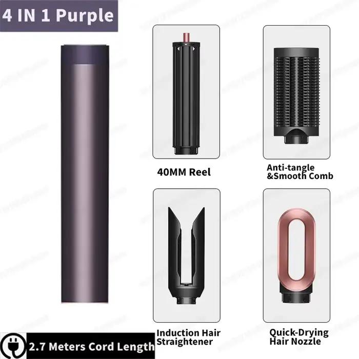 SenCiciMen X19 Multi-styler pour cheveux, fer à boucler, brosse à air chaud, baril à boucler avec pe