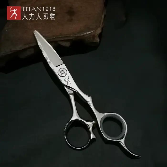 Ciseaux de coiffure professionnels TITAN Japan Original, ensemble de ciseaux de barbier professionne