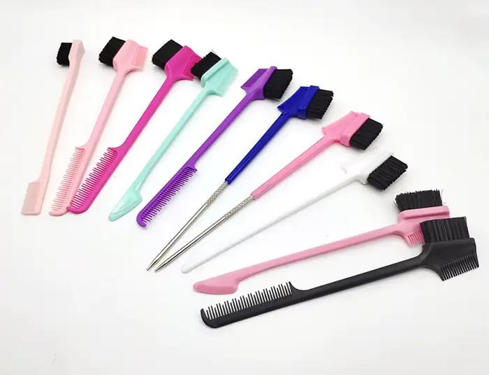 Peigne à bord double face, brosse à cheveux, accessoires professionnels de salon, outil de coiffure 