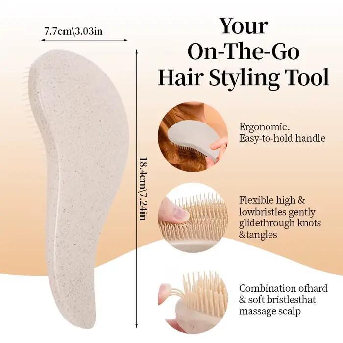 Peigne à cheveux magique démêlant en boîte, peigne de coiffure antistatique pour filles, peigne de M