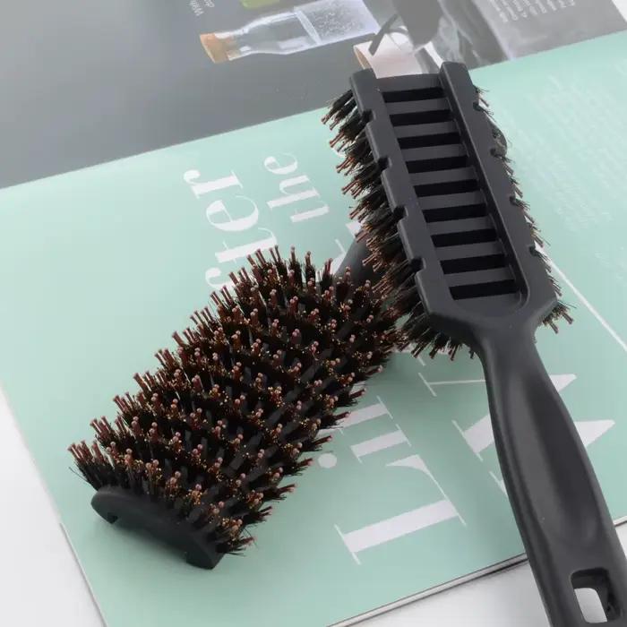 Brosse à cheveux démêlante noire, pompadour, peigne démêlant, outils de coiffure pour salon de coiff