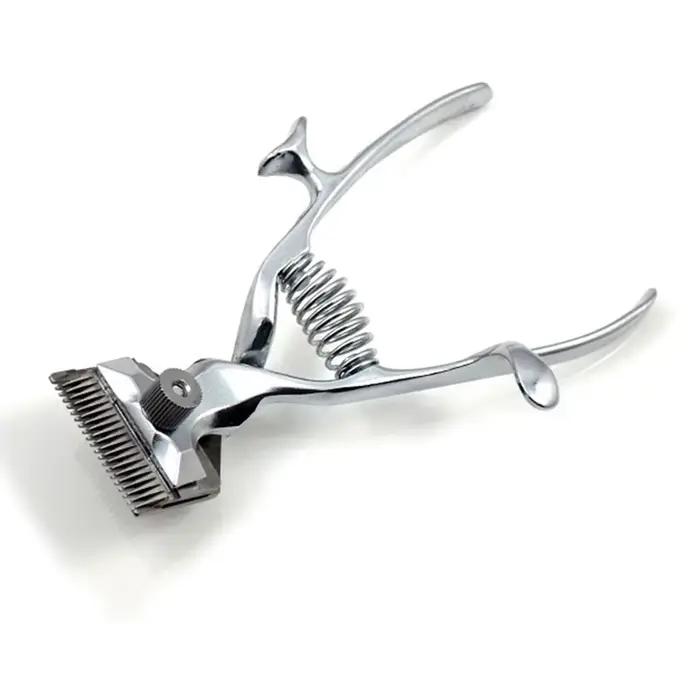 Tondeuse à cheveux manuelle portable 2022, ciseaux de barbier en acier inoxydable pour hommes, outil