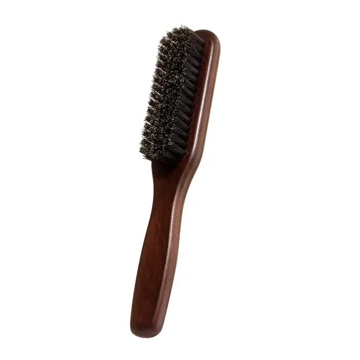 Brosse à cheveux en poils de sanglier brun chaud, sans parfum, outil de coiffure professionnel pour 