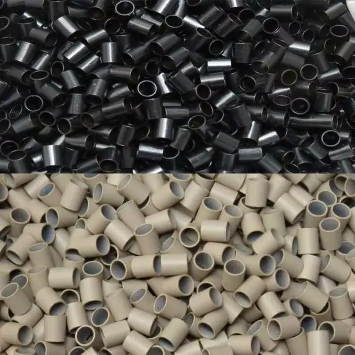 Micro-anneaux 1000 pièces, micro-tubes en cuivre 4,0x3,6x4,0mm, anneaux pour extensions capillaires,