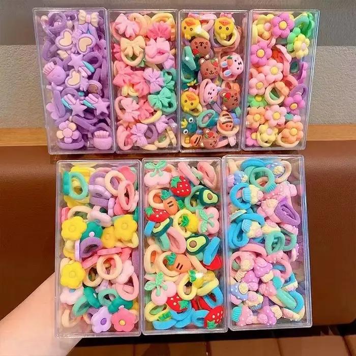 Bande de cheveux élastique enfants cravate corde à cheveux bébé fille ne fait pas mal corde à cheveu