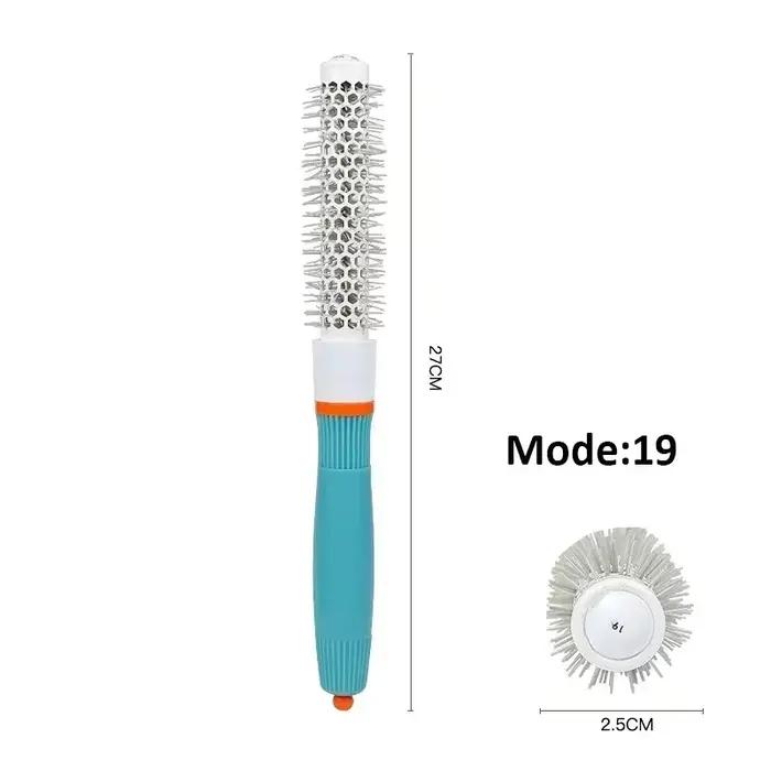 Brosse à cheveux professionnelle de salon, brosse ronde pour cheveux bouclés, peigne à usage humide 