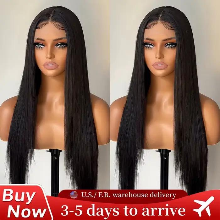 Perruques Lace Front HD Transparentes Pré-Pluckées 13x4 13x6 en Cheveux Humains Brésiliens 100% Natu