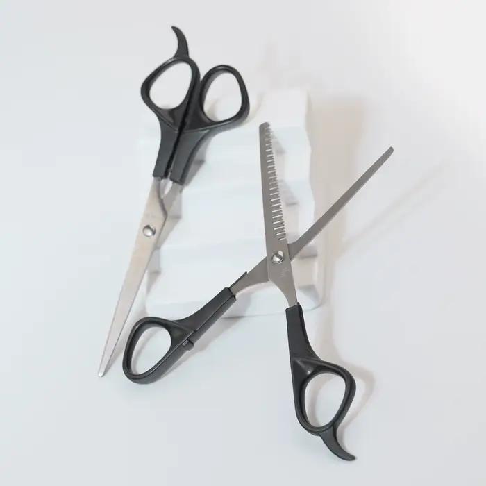 Kit de ciseaux de coupe de cheveux, ciseaux de coiffure professionnels pour Salon de coiffure, barbi