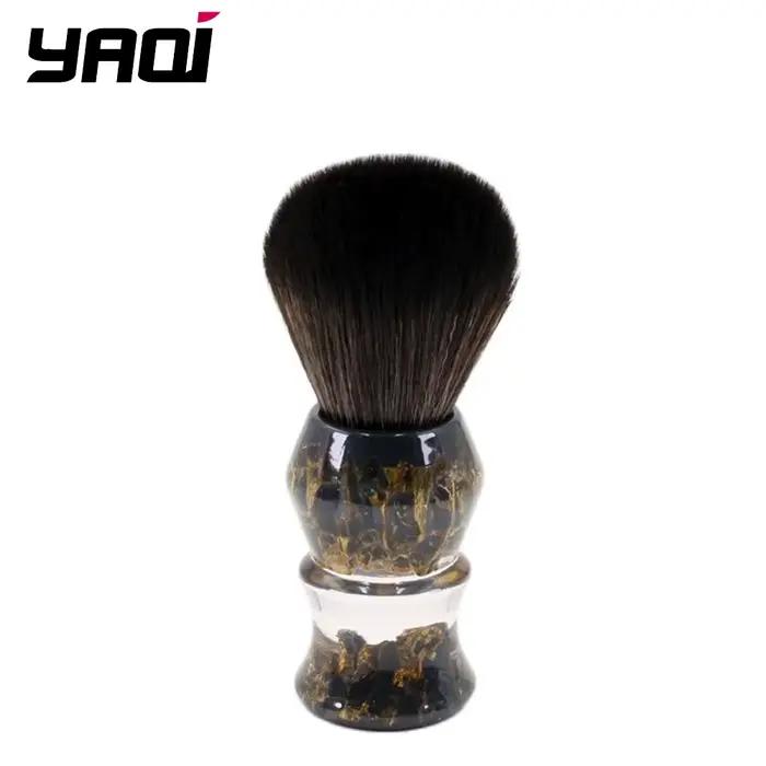 YAQI DEEP STONES 24mm cheveux synthétiques résine poignée hommes brosse de rasage humide