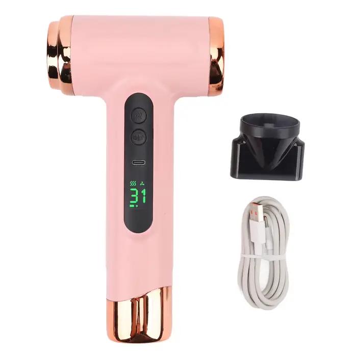 Sèche-cheveux sans fil rechargeable par USB portable pour dortoirs, forte puissance de ventilation p