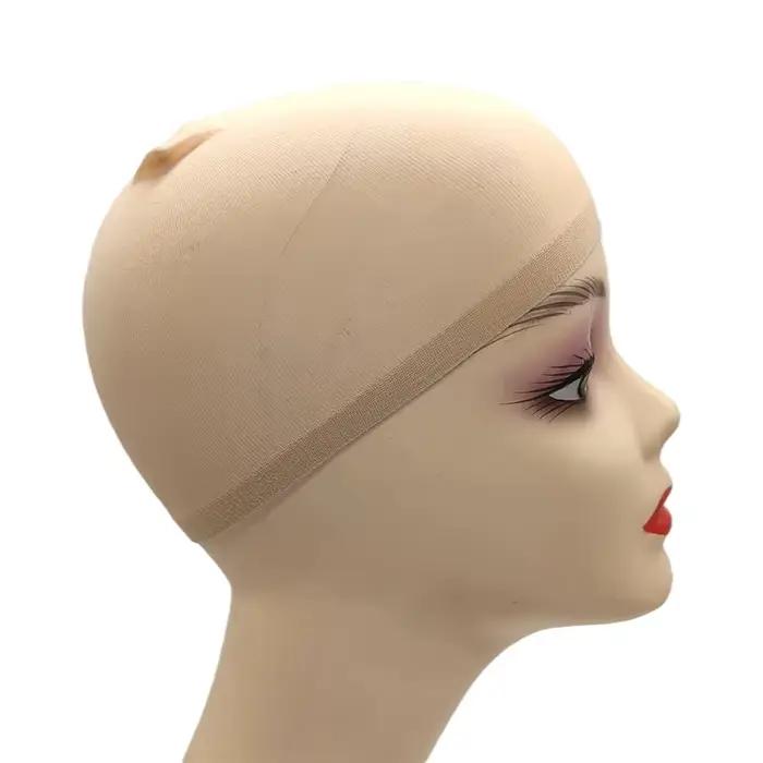 Filet de perruque pour tissage de cheveux, 2 pièces, noir/marron/peau/Beige, bonnet de perruque en m